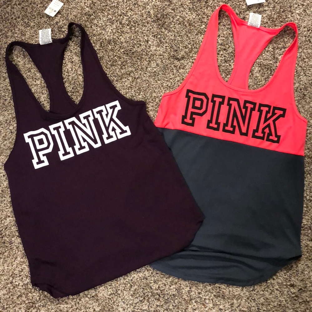 2 NWT PINK tanks